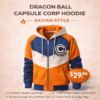 Dragon Ball Capsule Corp Hoodie – Saiyan Style Zip Jacket