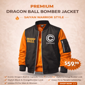 Premium Dragon Ball Bomber Jacket – Saiyan Warrior Edition